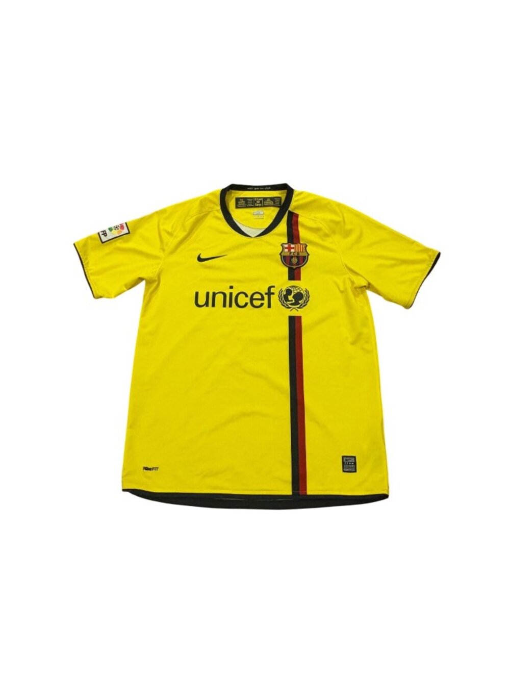 Nike Fit Dry 2008-2009 FC Barcelona Away Kit Soccer Jersey La Liga Men's Medium